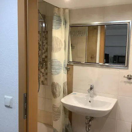 Appartamento Doppelzimmer Mit Neuem Bad Und Sportpool-nutzung Aussen, Im Souterrain Der Naturpark, Garten Mit Rheinblick