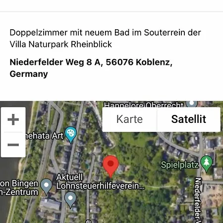 Doppelzimmer Mit Neuem Bad Und Sportpool-nutzung Aussen, Im Souterrain Der Naturpark, Garten Mit Rheinblick Appartamento *